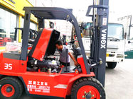 Easy Operated 3.5ton Diesel Forklift Truck With 2 Stage 3 Meter Lifting Mast
